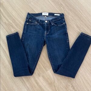 Frame Denim Blue Skinny Jeans with Stretch